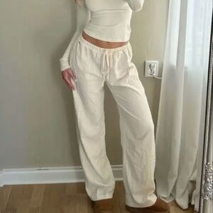 Vanilla Star - Cream Drawstring Pants